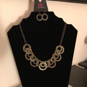 Treasure Tease Brass Necklace